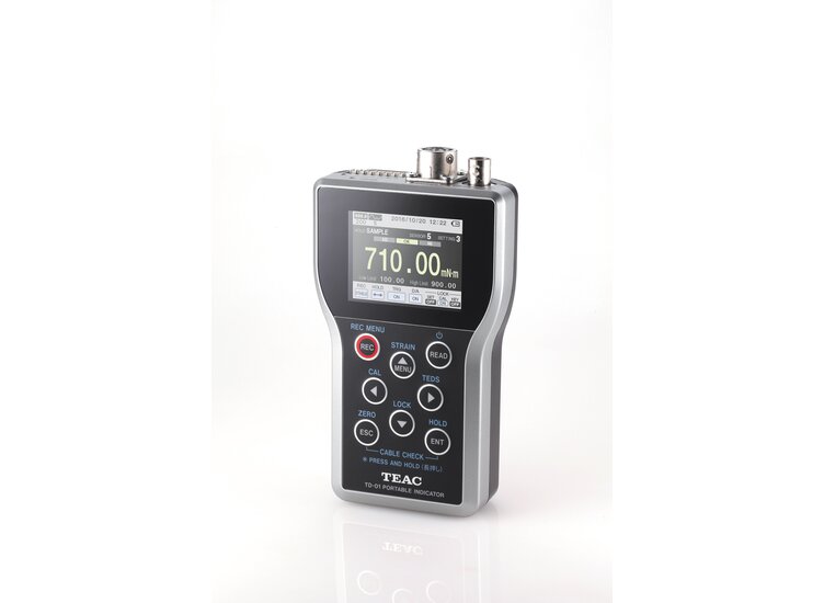 1-channel strain gauge amplifier with display, portable indicator with TEDS function