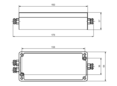 Messverstärker im Aluminium Gehäuse (IP66) für Sensoren mit Dehnungsmessstreifen. Serielle Schnittstelle RS232, RS422, Analogausgang -5V...+5V, Grenzfrequenz 250Hz, Eingangsempfindlichkeit 2mV/V