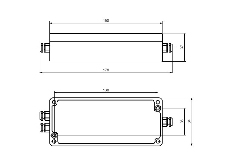 Messverstärker im Aluminium Gehäuse (IP66) für Sensoren mit Dehnungsmessstreifen. Serielle Schnittstelle RS232, RS422, Analogausgang -5V...+5V, Grenzfrequenz 250Hz, Eingangsempfindlichkeit 2mV/V