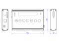 Mobile datalogger with display; aluminium housing with keypad, SD-card slot, USB-Port, 0 Hz ...3750 Hz measurements