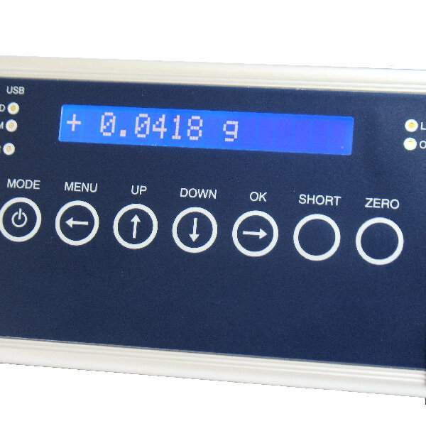 Mobile datalogger with display; aluminium housing with keypad, SD-card slot, USB-Port, 0 Hz ...3750 Hz measurements
