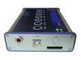 Mobile datalogger with display; aluminium housing with keypad, SD-card slot, USB-Port, 0 Hz ...3750 Hz measurements