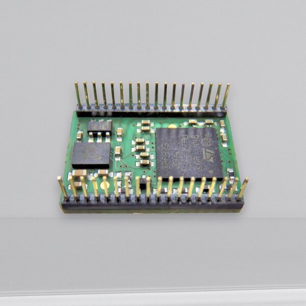 Messverstärker-Modul als Leiterkarte für Sensoren mit Dehnungsmessstreifen für die Integration in elektronischen Baugruppen. 6x 16Bit ADC; Samplingfrequenz 10Hz ... 25kHz, Eingangsempfindlichkeit konfigurierbar 0,1 mV/V ... 8 mV/V