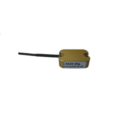 Beschleunigungssensor, 100g, 0 Hz...800 Hz, Genauigkeitsklasse 1, 30mm x 22mm x 15mm, Ausgangssignal 2,5 Volt ±2 Volt, 3m Anschlusskabel;