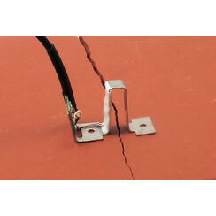 Riss-Sensor, ultraminiatur, 0,5mm, 21mm x 14mm x 15mm, 3m PVC Anschlusskabel, Ø 2,2mm