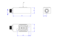 Strain Sensor, 350 Ohm, 62 mm x 26 mm x 20 mm, M12 Plug;Straingage-Type FAE4-10S