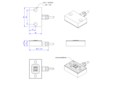Dehnungaufnehmer, 350 Ohm, 26 mm x 40 mm x 10 mm, 5m Anschlusskabel,  DMS-Typ FAE4-10S