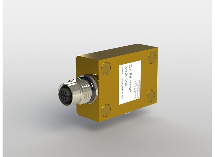 Dehnungaufnehmer, 350 Ohm, 38 mm x 54 mm x 20 mm, M12 Flanschdose, einfache Montage durch Kleben