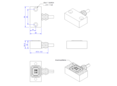 Strain Sensor, 350 Ohm, 30 mm x 54 mm x 20 mm, M12 Plug; Straingage-Type FAE4-10S