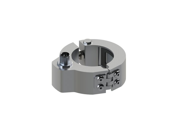 Strain Sensor for columns. Adaption of half-shell diameter on demand