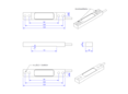 Dehnungsaufnehmer 10mm x 20mm x 11mm, 5m Anschlusskabel, 100 µm/m