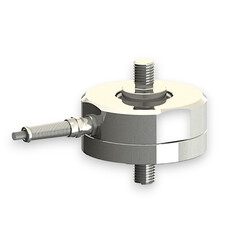 Force sensor for tensile force and compressive force with the measuring ranges 10 kN ... 50 , dimensions ø90mm x 50mm, 3m connection cable / M12 circular connector