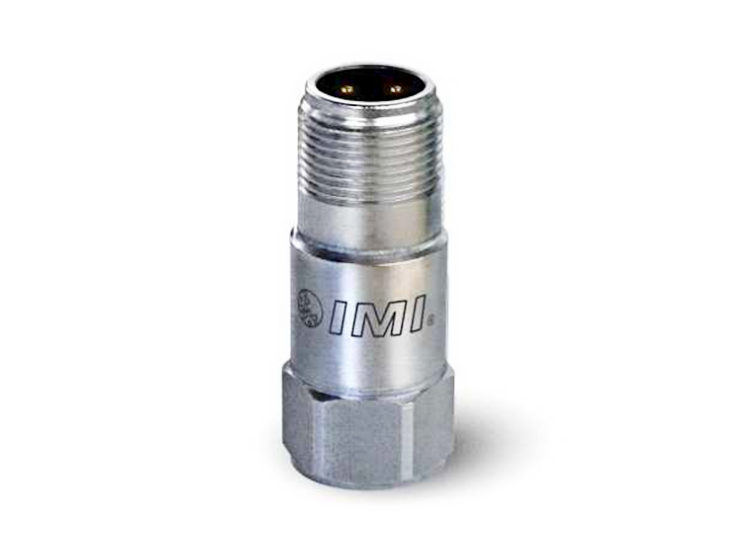 industrieller Low-Cost Vibrationssensor, axial, Meßbereich 50g, Empfindlichkeit 100 mV/g, Edelstahl