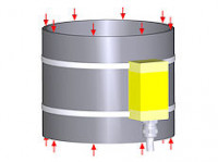 Cylindrical strain sensor DA